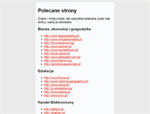 Tablet Screenshot of polecanestrony.org